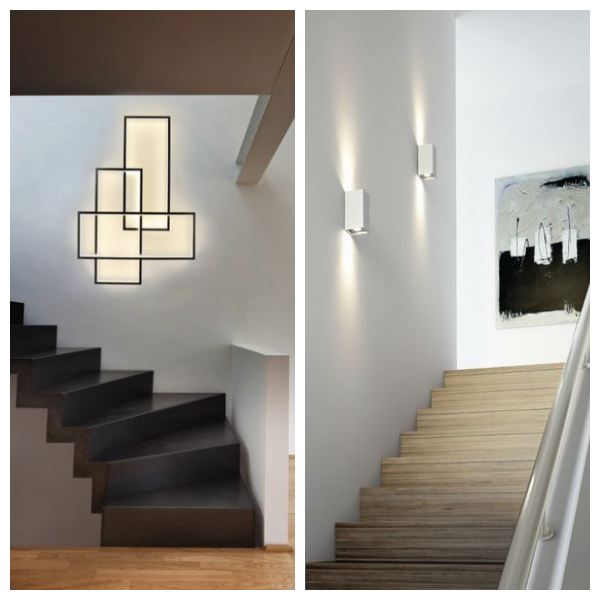iluminación para escaleras